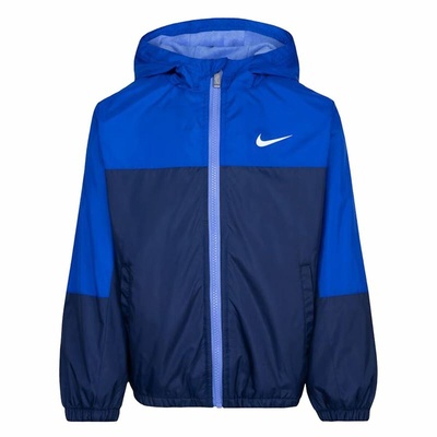 Nike Fleece-Lined Children's Jacket Blue - Size 6-7 Years | Warm & Comfortable