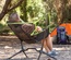Kamprock Folding Camping Chair with Swing - Automatic Recline & Cup Holder