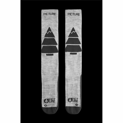 Sports Socks Picture  Wooling Ski Black/Grey Dark grey Foot size 40-43