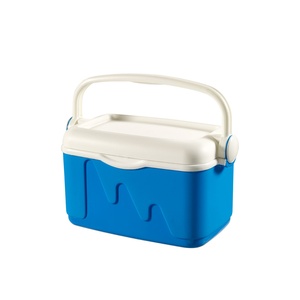 Curver 10L Cooler Box Blue/White - Portable Insulated Cool Box with Handle Lock