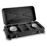Kemper Professional 2-Burner Gas Camping Stove 57x30x65cm - Heavy Duty Outdoor Cooker
