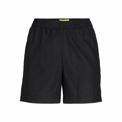 Sports Shorts for Women Jack & Jones Black Linen Size M