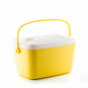 InnovaGoods 15L Portable Hard Cooler Box - Retro Style with Multifunctional Lid