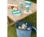 Curver Passive Cooler Box 262277 - 20L Blue Insulated Ice Box with Handle for Family Camping & Outdoor Events