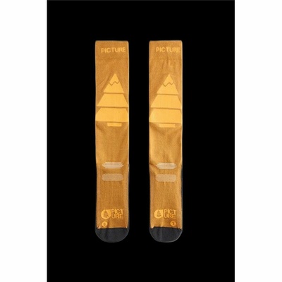 Sports Socks Picture Wooling  Orange Foot size 40-43
