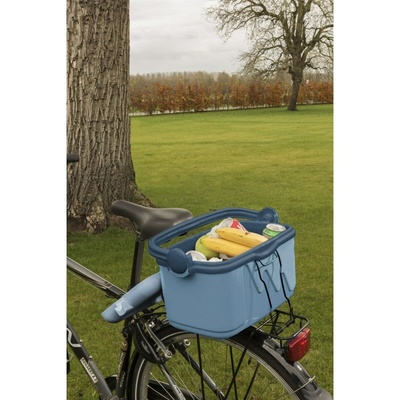 Curver Passive Cooler Box 261193 - 10L Blue Insulated Ice Box with Handle for Camping & Picnics