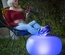 InnovaGoods Pulight - LED Inflatable Ottoman with Remote Control & RGB Lighting (Ø50cm)