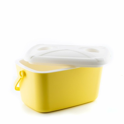InnovaGoods 15L Portable Hard Cooler Box - Retro Style with Multifunctional Lid