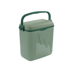 Curver Passive Cooler Box 262272 - 20L Green Insulated Ice Box with Handle for Family Camping & Eco-Friendly Adventures