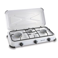 Kemper Xtra Smart Portable Gas Stove 1100W - Stainless Steel Camping Cooker