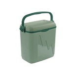 Curver Passive Cooler Box 262272 - 20L Green Insulated Ice Box with Handle for Family Camping & Eco-Friendly Adventures