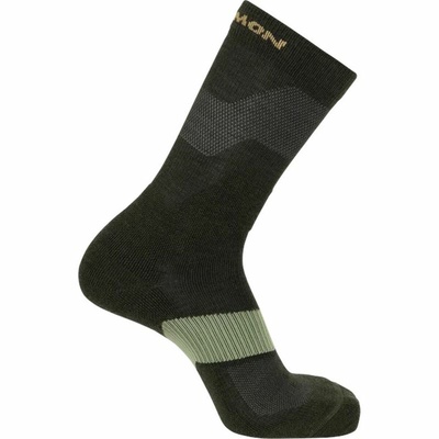 Sports Socks Salomon X Ultra Crew Green Foot size 42-44