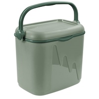 Curver Tourist Passive Cooler Box 262266 - 32L Green Large Eco-Friendly Insulated Ice Box with Handle for Extended Outdoor Adventures