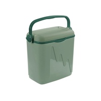 Curver Passive Cooler Box 262272 - 20L Green Insulated Ice Box with Handle for Family Camping & Eco-Friendly Adventures